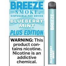 Elevate Your Experience with Breeze Plus Blueberry Mint Disposable Vape